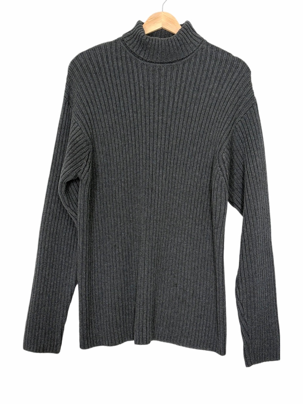 Banana Republic Gray Turtleneck Sweater Size XL Long Sleeve Chunky Cozy Warm